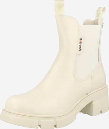Refresh Chelsea Boots in White: front