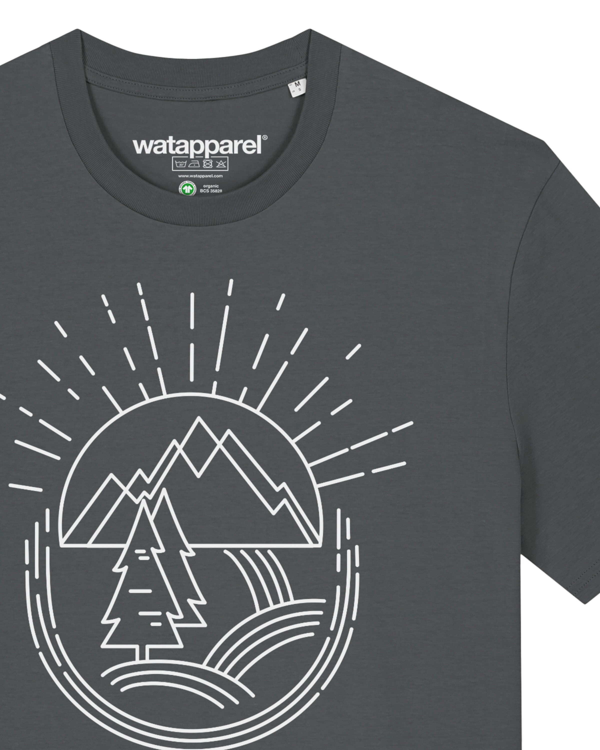 Maglietta 'Natur ist schön' di Watapparel in grigio