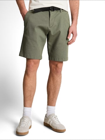 regular Pantaloni chino di TOM TAILOR DENIM in verde: frontale