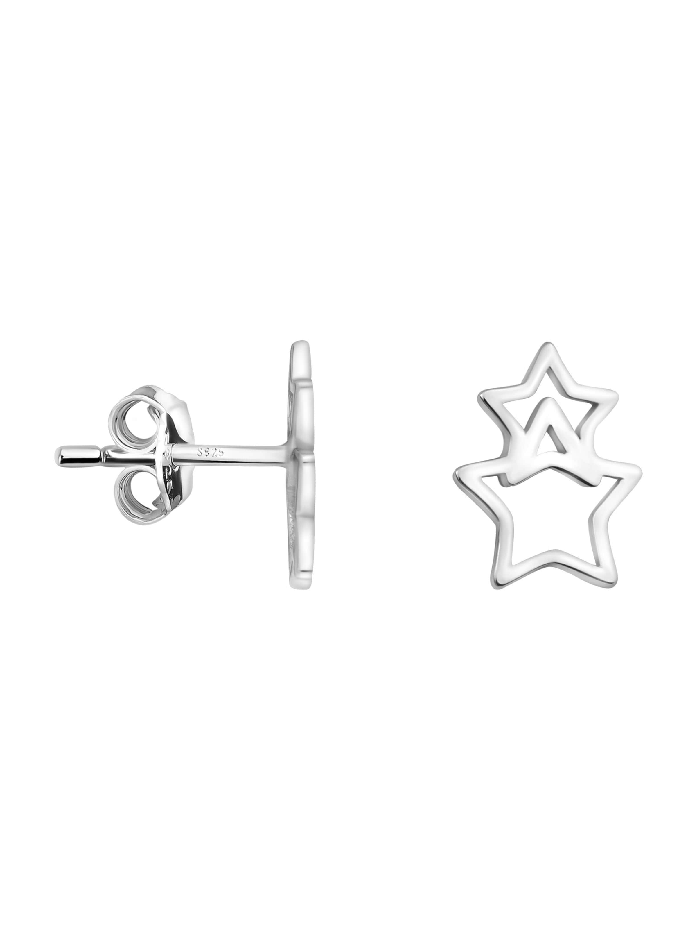 Sofia Milani Earrings 'Star' in Silver: front