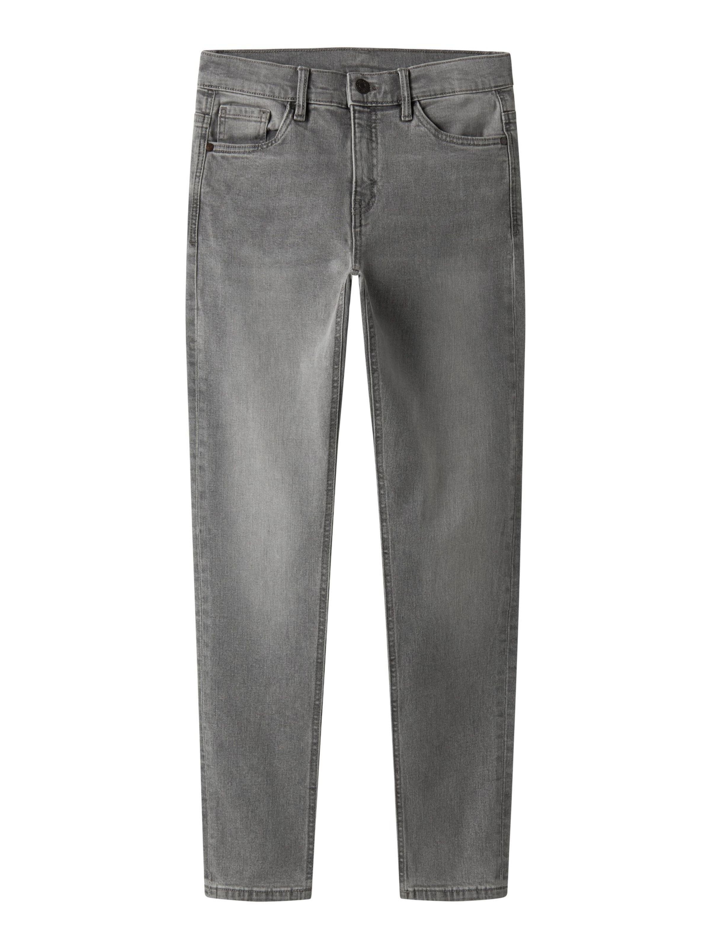 TWO SOON Liibuv Teksapüksid, värv hall: eest vaates