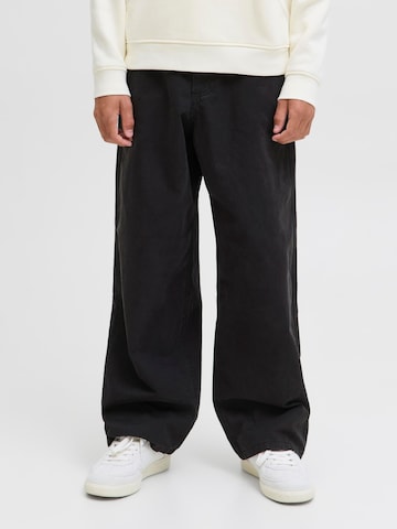 Baggy Pantalon Jack & Jones Junior en noir : devant