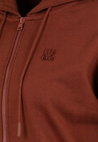 HUGO Sweatjacke 'Dalfine' in Braun