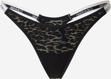 Calvin Klein Underwear Thong in Black: front