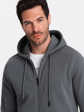 Ombre Sweatvest 'OM-SSBZ-0160' in Grijs