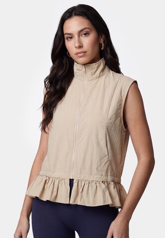 Gilet 'Athleisure' faina Athlsr en beige : devant