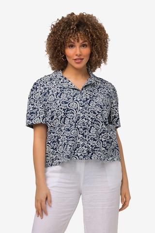 Ulla Popken Blouse in Blauw: voorkant