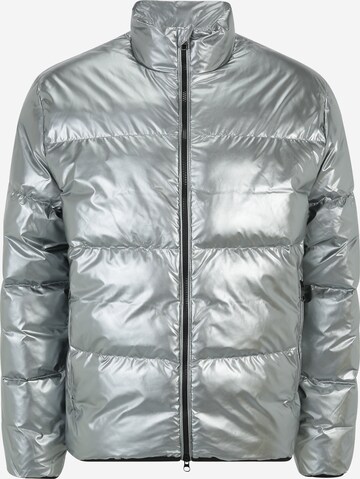 Veste mi-saison EA7 Emporio Armani en argent : devant