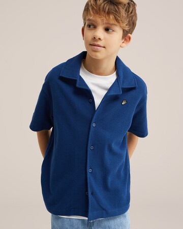 WE Fashion Regular Fit Skjorte i blå: forside