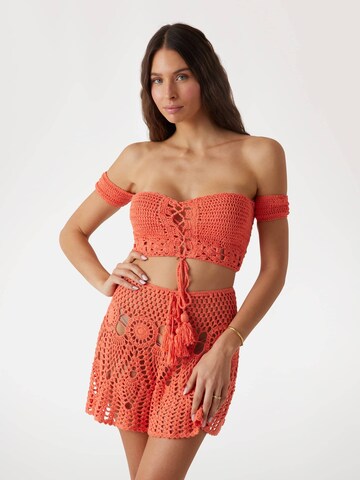 GUESS Knitted Top in Orange