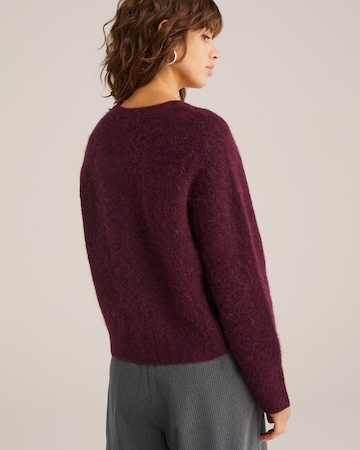 WE Fashion Knit cardigan in Purple