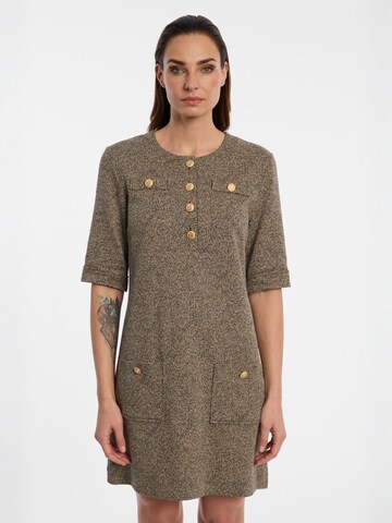Ana Alcazar Dress ' Enlyroa ' in Brown: front