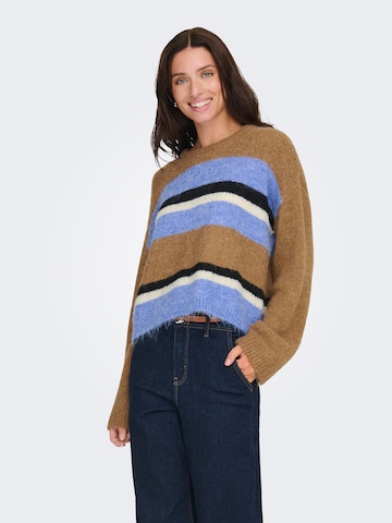 ONLY Sweter 'ONLKALLIE' w kolorze brązowy: przód