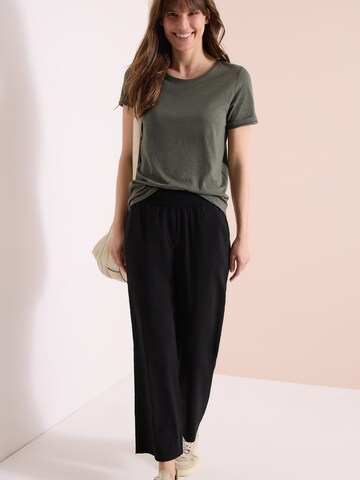 CECIL Wide leg Pants 'Neele' in Black