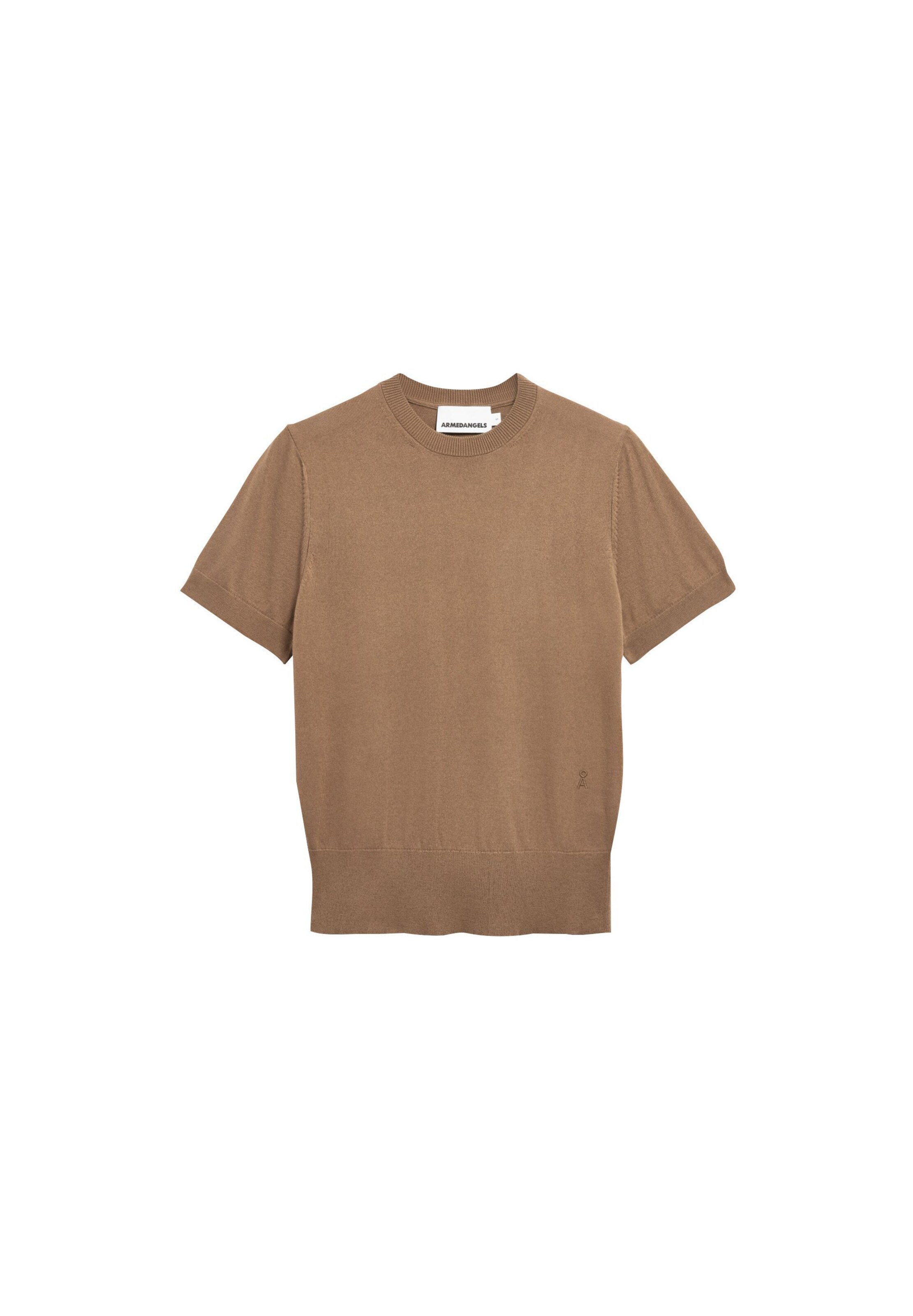 ARMEDANGELS T-Shirt FINE KNIT in Braun: Vorderseite