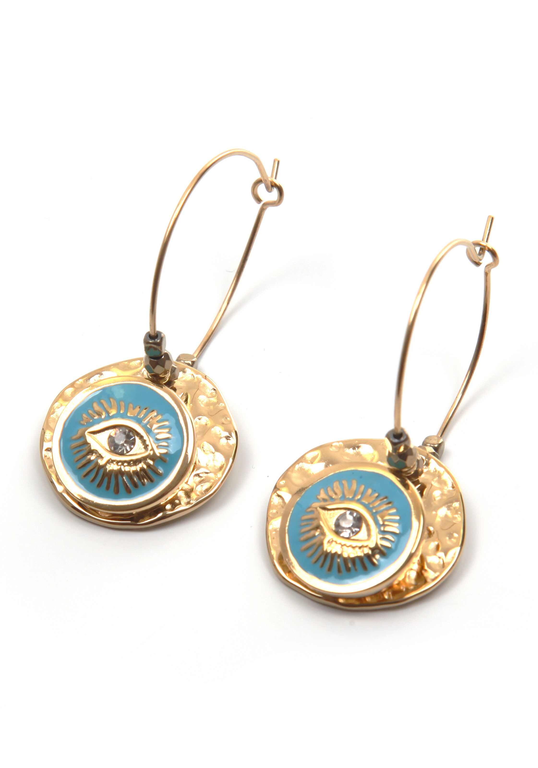 J. Jayz Earrings in Gold: front