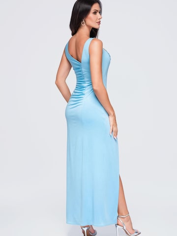 Ombre Abendkleid‌ in Blau