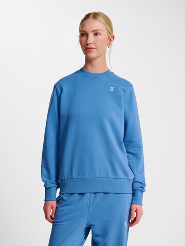 Hummel Sweatshirt 'Pulse' in Blue: front
