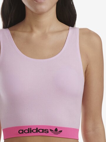 Bustier Soutien-gorge de sport ' Brami Logo Rib ' ADIDAS ORIGINALS en rose