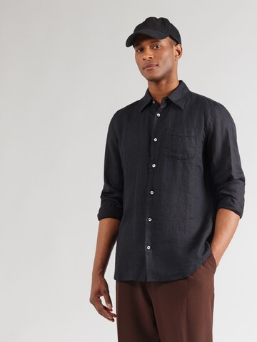 GAP Comfort fit Overhemd in Zwart: voorkant