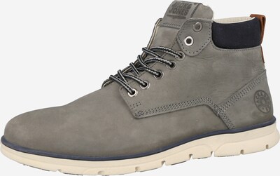 JACK & JONES Schnürboots 'TUBAR' in dunkelblau / braun / silbergrau, Produktansicht