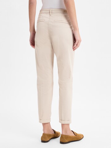 Coupe slim Pantalon 'Summer Spirit' MAC en beige