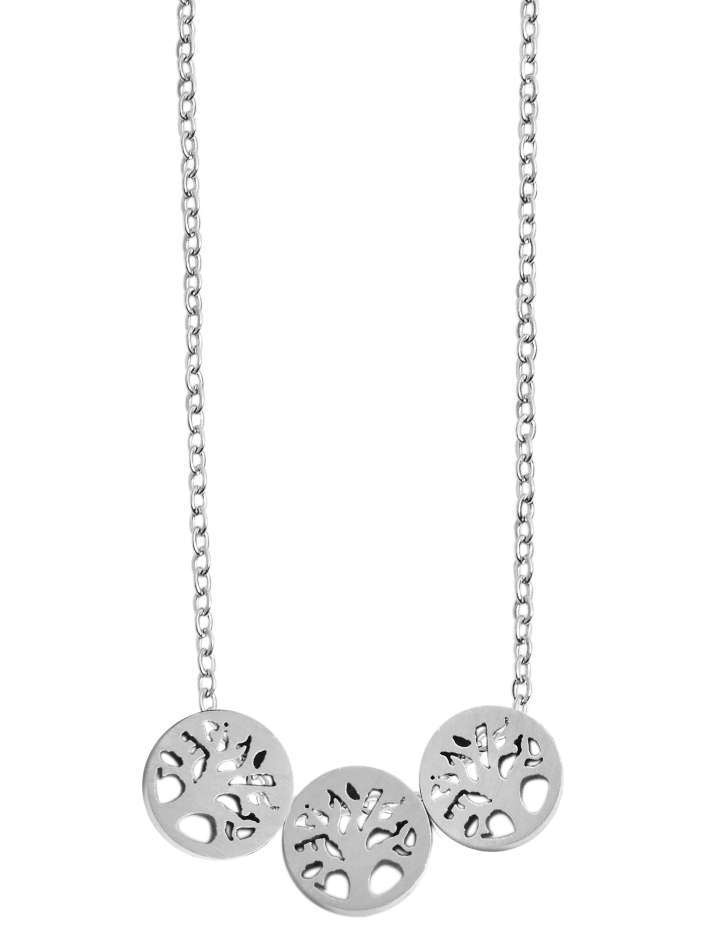 Akzent Jewelry Set 'Edelstahl silber' in Silver: front