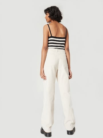 Wide leg Jeans 'ELEONORA' di A LOT LESS in bianco