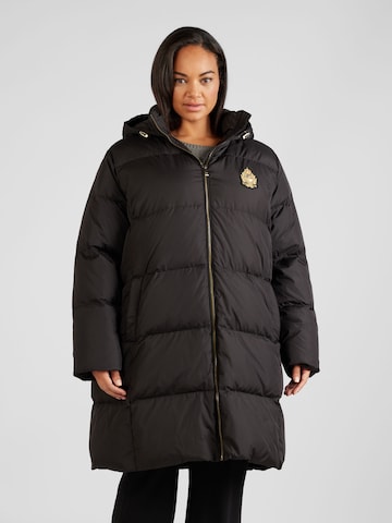Lauren Ralph Lauren Plus Χειμερινό παλτό σε μαύρο: μπροστά