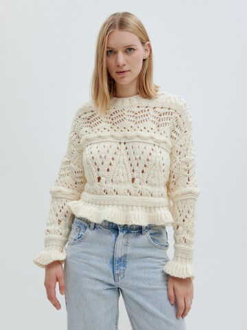 EDITED Pullover 'Sunniva' (GRS) in Weiß: predná strana