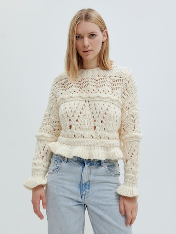 EDITED Sweater 'Sunniva' in White: front