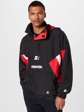 Starter Black Label Between-Season Jacket in Black: front