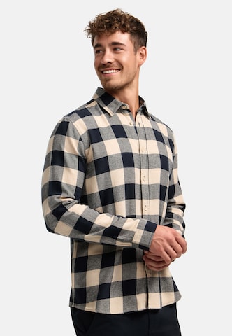 INDICODE JEANS Regular fit Overhemd in Beige