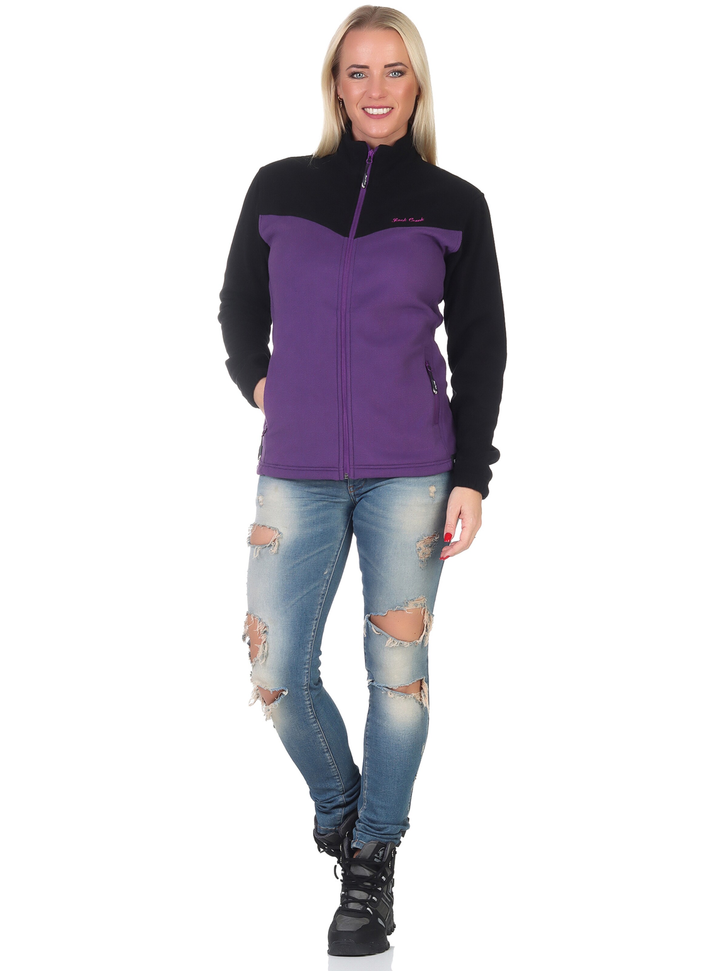 Rock Creek Fleecejacke in Lila