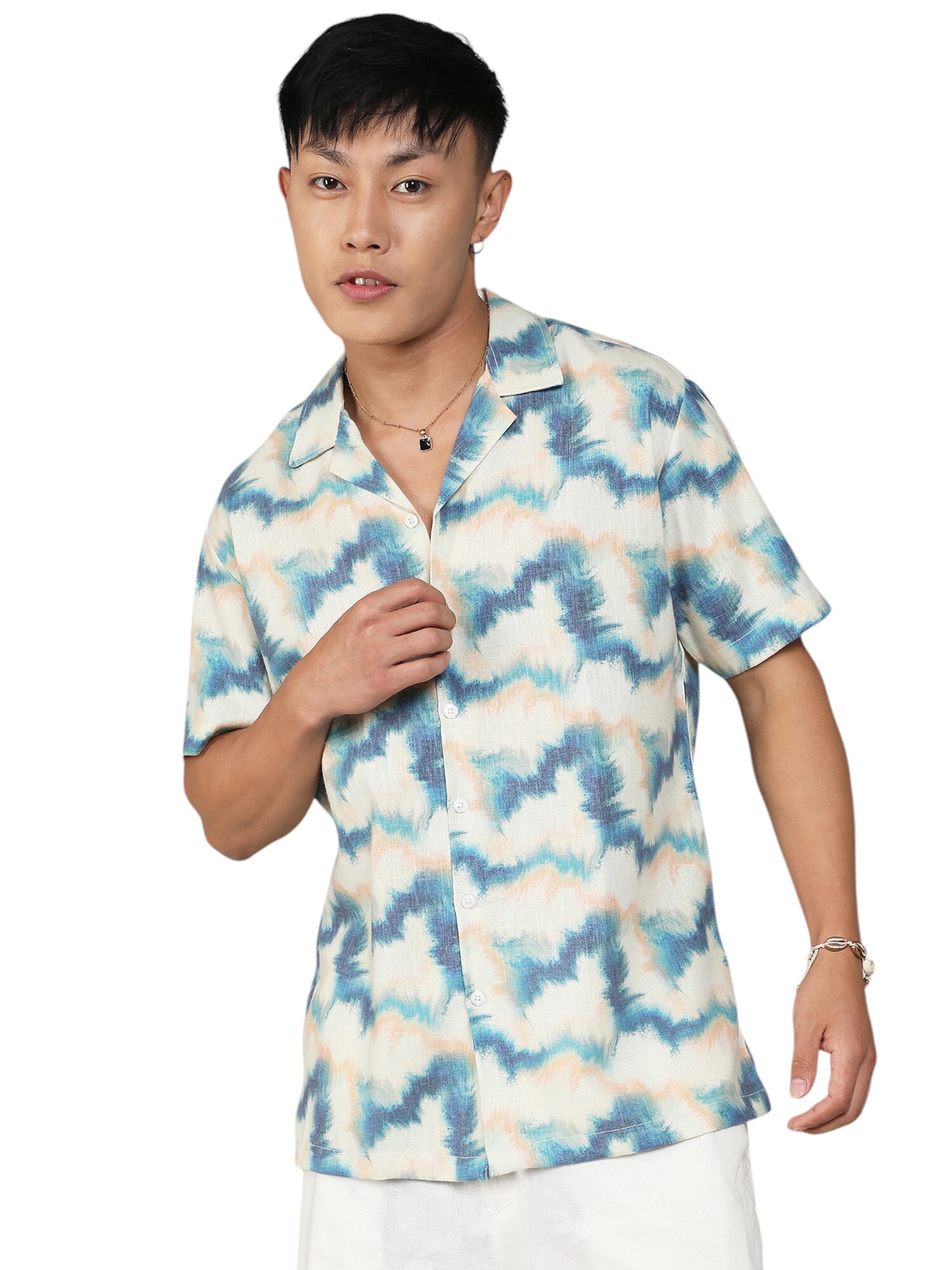 Campus Sutra Rovný strih Košeľa 'Tabitha' - Zmiešané farby: predná strana