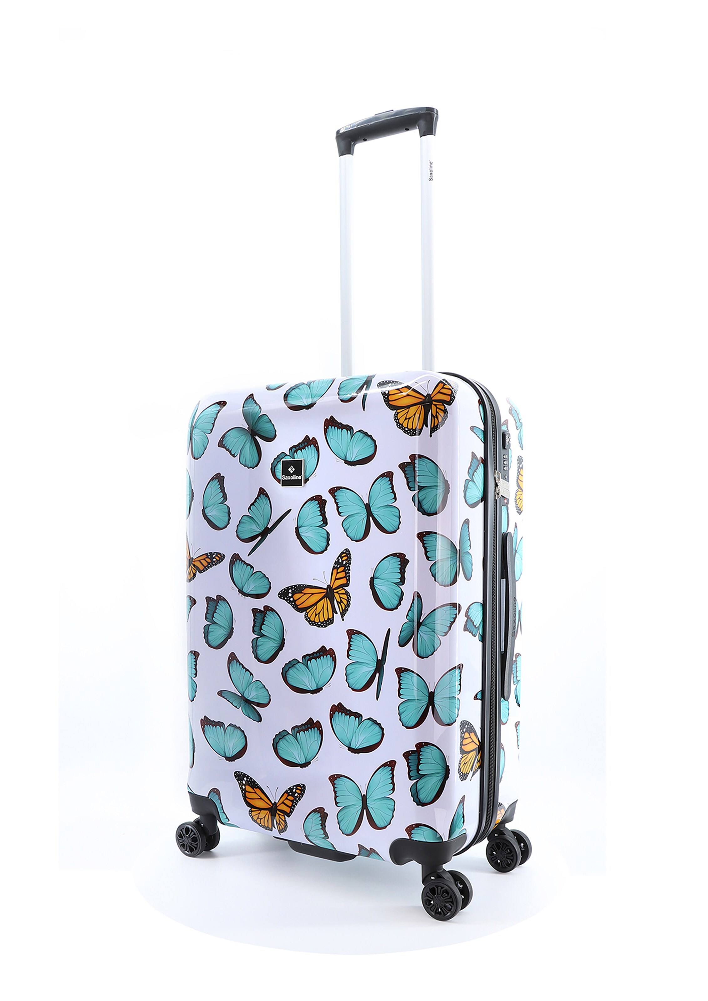 Saxoline Suitcase 'Springful' in White: front