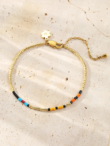 Bracelet 'Vibrant Bead' Hey Happiness en or