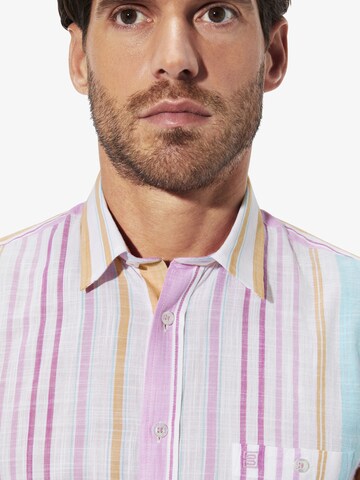 BABISTA Regular Fit Kurzarmhemd ' Melor ' in Weiß