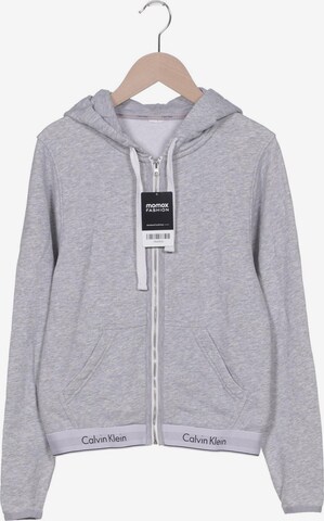Calvin Klein Sweatshirt & Zip-Up Hoodie in XS in Grey: front