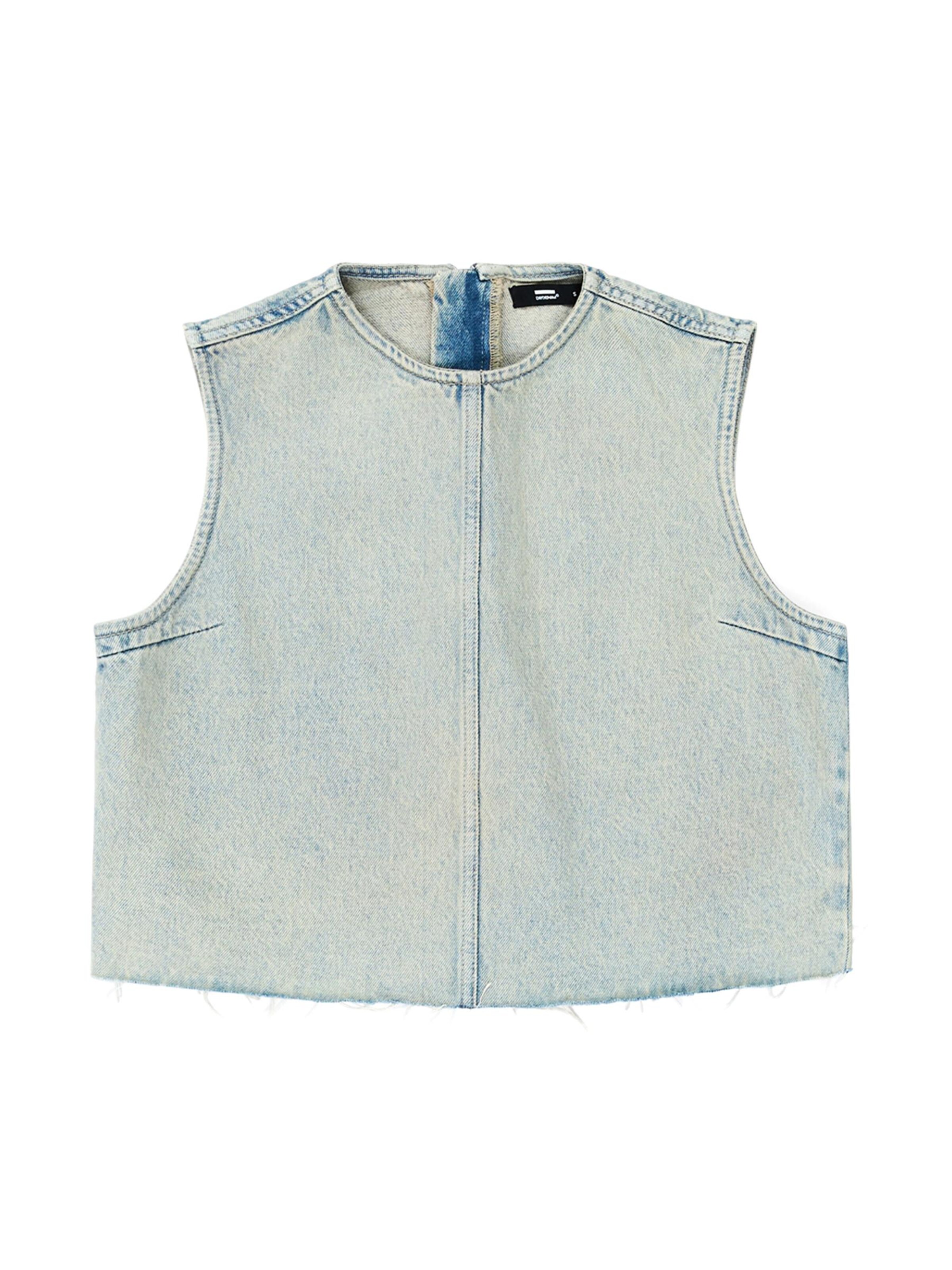 Dr. Denim Top 'Erin' in Blauw: voorkant