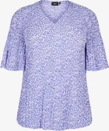 Zizzi Bluse 'Catherine' in Lila: predná strana