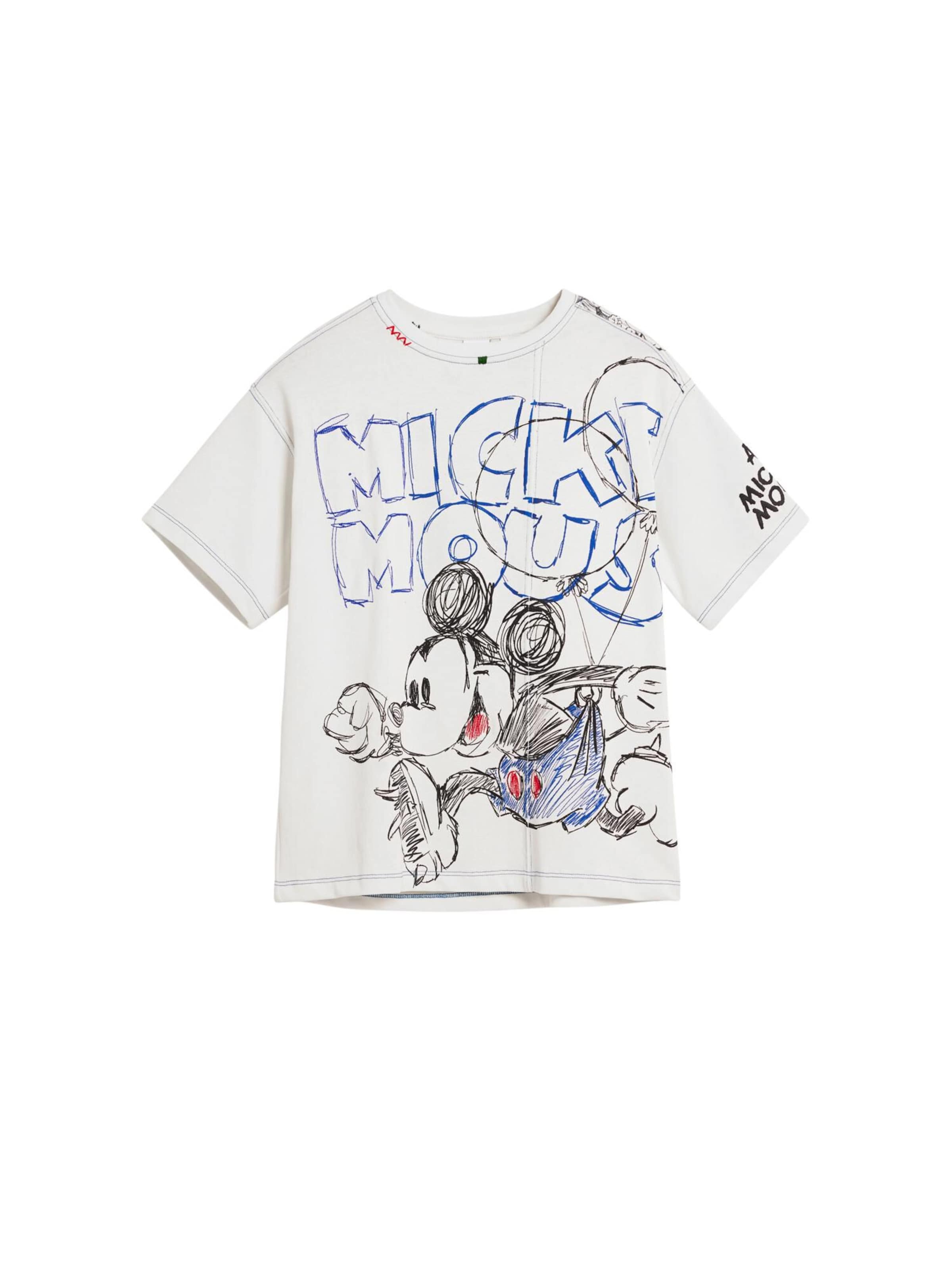 Desigual - Camiseta 'Mickey Mouse™ Running' en blanco: frente