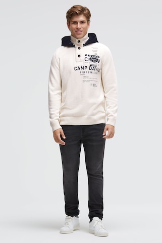 CAMP DAVID Pullover in Weiß