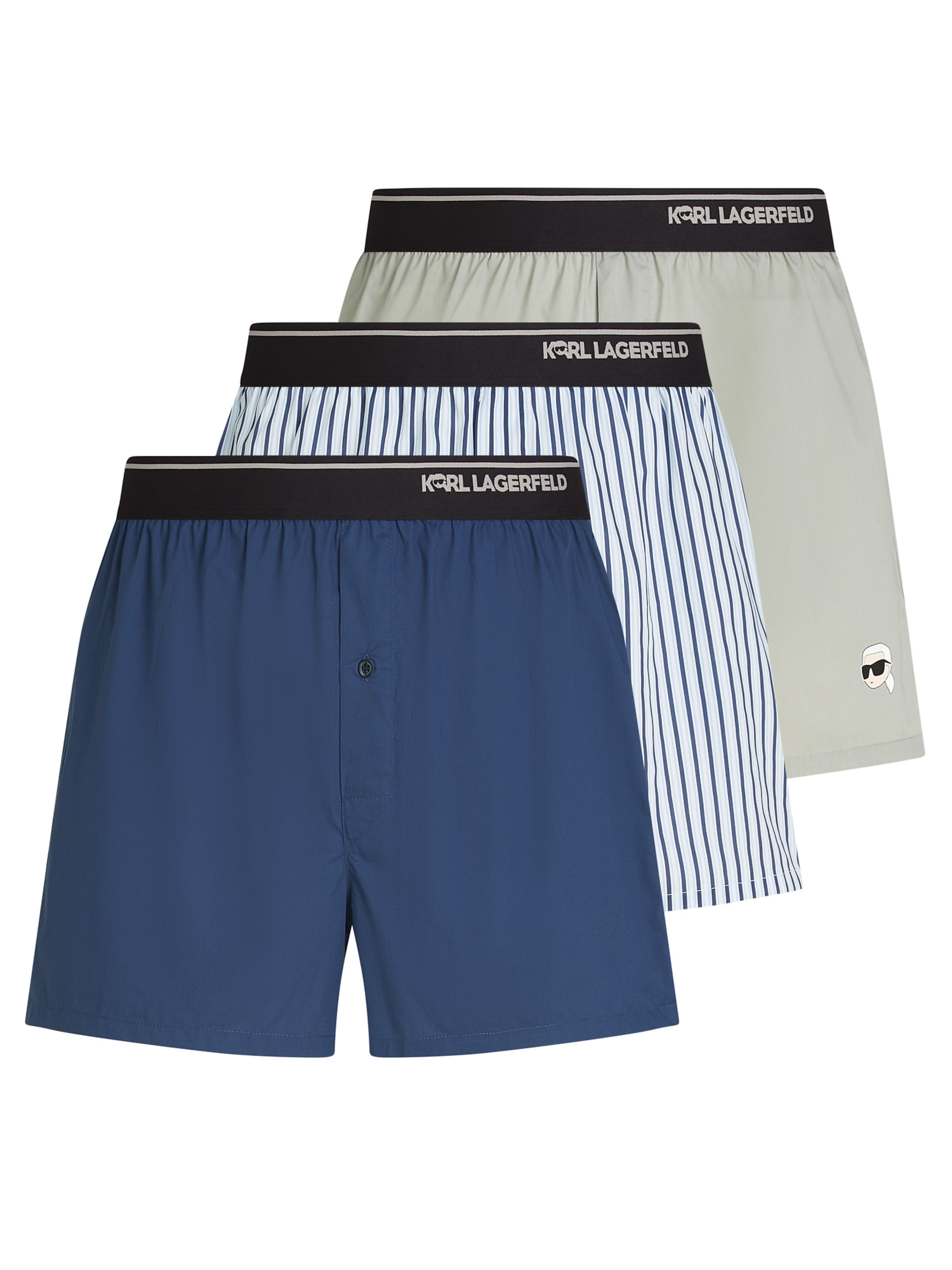 Karl Lagerfeld Боксерки 'Ikon' в синьо: отпред