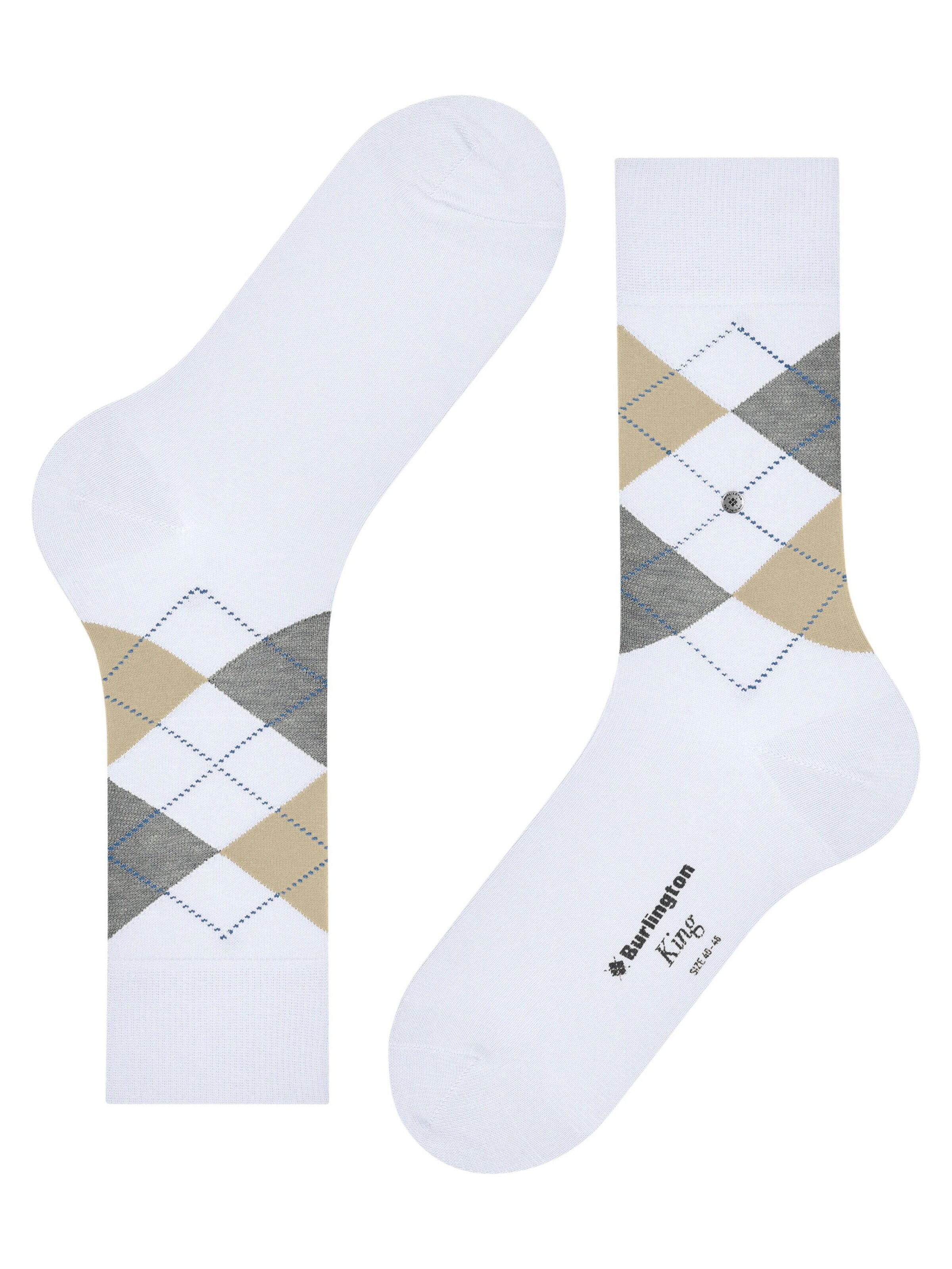 BURLINGTON Socks 'King' in White