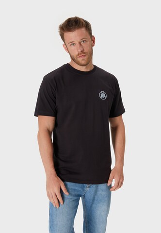 Oldskull Shirt 'Samurai' in Black: front