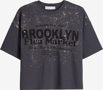 Bershka T-Shirt in Grau: predná strana