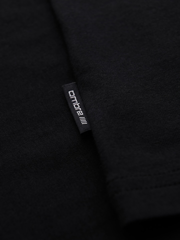Ombre Shirt in Schwarz