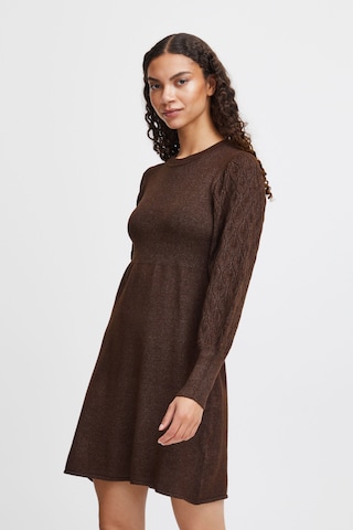 b.young Knitted dress 'Nonina' in Brown: front