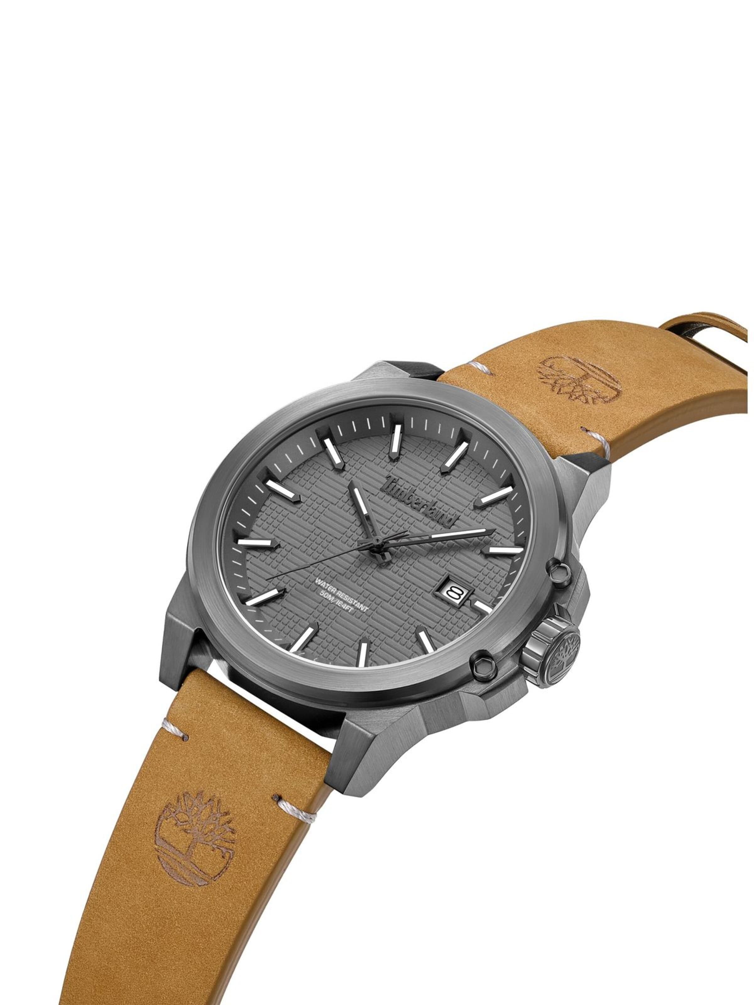 TIMBERLAND Analogové hodinky 'Date watch Mohegan' – šedá